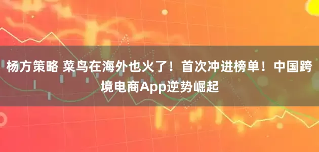 杨方策略 菜鸟在海外也火了！首次冲进榜单！中国跨境电商App逆势崛起