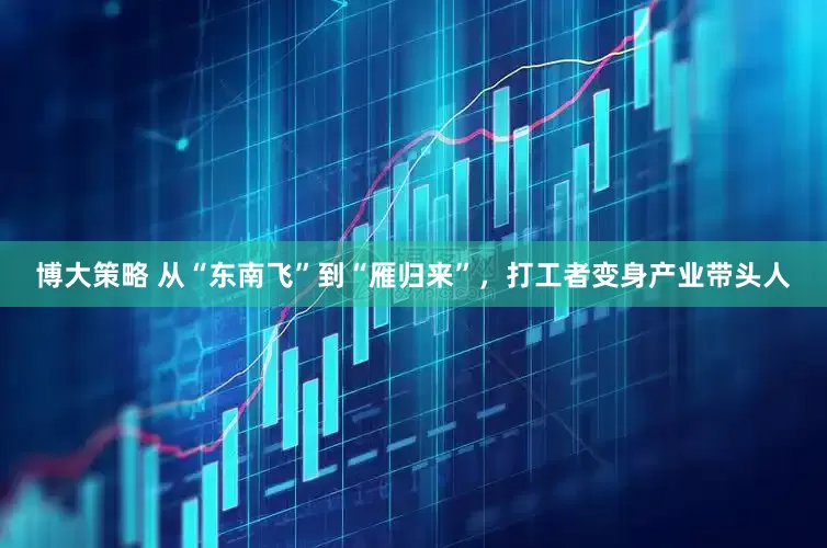 博大策略 从“东南飞”到“雁归来”，打工者变身产业带头人
